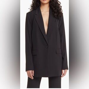 Open Edit Black Oversize Blazer (size XL) 

#Nordstrom